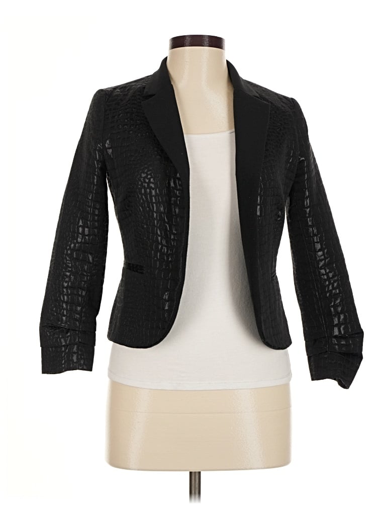 Pre-owned Aqua Blazer Jacket In Black