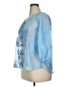 Shein 100% Polyester Blue 3/4 Sleeve Blouse Size XL - photo 4