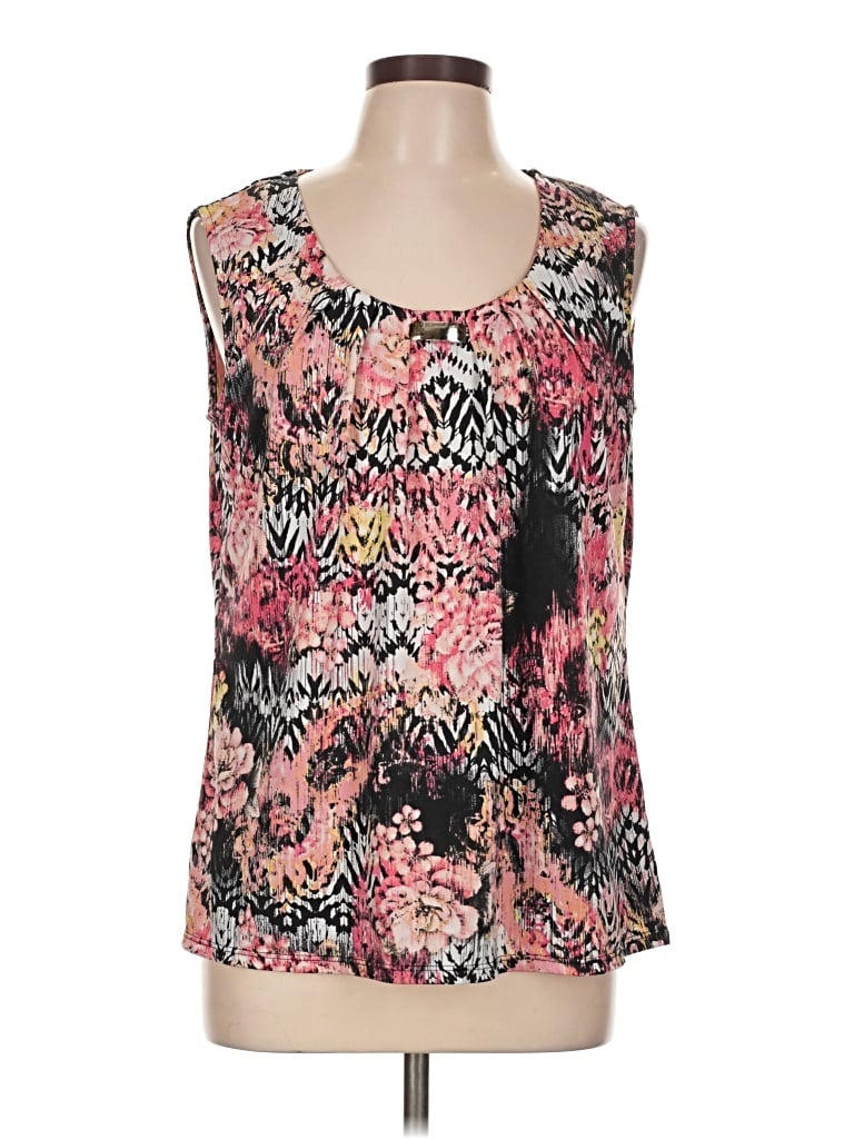 Pre-owned Always Indigo Tank Top Pink Scoop Neck Tops