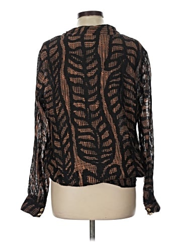 Tory Burch Long Sleeve Silk Top (view 2)