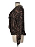 Tory Burch Animal Print Brown Long Sleeve Silk Top Size 12 - photo 5