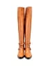 Elisabetta Franchi 100% Leather Orange Boots Size EU 37 - photo 2
