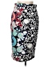 Sequin Hearts Print Black Casual Skirt Size L - photo 1