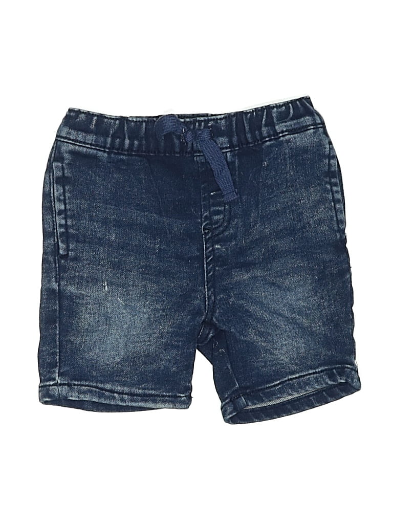 Pre-owned 7 For All Mankind Kids' Denim Shorts In Blue