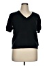 The Drop Solid Black Pullover Sweater Size XL - photo 1