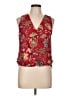 BCX 100% Polyester Red Sleeveless Blouse Size L - photo 1