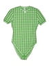 Adam Selman Checkered-gingham Green Bodysuit Size XS - photo 1