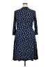 Leota Polka Dots Blue Casual Dress Size XXL - photo 2