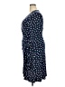 Leota Polka Dots Blue Casual Dress Size XXL - photo 5