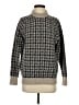 Theory Houndstooth Gray Wool Pullover Sweater Size S - photo 1