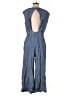 J.Crew 100% Cotton Solid Blue Jumpsuit Size 10 - photo 2