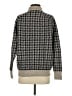 Theory Houndstooth Gray Wool Pullover Sweater Size S - photo 2