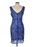 Cache Paisley Blue Cocktail Dress Size L - photo 2
