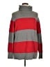 Lands' End Color Block Red Turtleneck Sweater Size 1X - photo 1