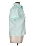 Laura Mae 100% Polyester Teal Short Sleeve Blouse Size 14 - photo 4