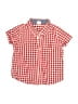 Baby Gap Checkered-gingham Red Short Sleeve Button-Down Shirt Size 18-24 mo - photo 1