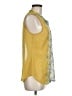 CAbi 100% Polyester Yellow Sleeveless Blouse Size M - photo 4