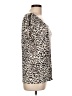 Love 21 100% Lyocell Animal Print Tan Short Sleeve Top Size L - photo 4