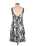 Re:named 100% Polyester Graphic Silver Cocktail Dress Size S - photo 2