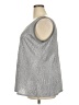 Lane Bryant 100% Polyester Silver Sleeveless Blouse Size 18 - 20 Plus - photo 5