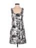 Re:named 100% Polyester Graphic Silver Cocktail Dress Size S - photo 1
