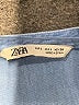 Zara Blue 3/4 Sleeve Button-Down Shirt Size L - photo 7