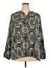 Croft & Barrow Paisley Gray 3/4 Sleeve Blouse Size 2X - photo 1