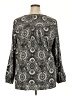 Croft & Barrow Paisley Gray 3/4 Sleeve Blouse Size 2X - photo 2