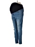 Isabel Maternity Color Block Blue Jeans Size 10 - photo 1