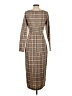 Missguided Plaid Brown Casual Dress Size 4 - photo 2