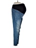 Isabel Maternity Color Block Blue Jeans Size 10 - photo 4