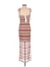 No Comment 100% Polyester Chevron-herringbone Burgundy Cocktail Dress Size S - photo 2