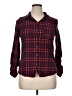 Love Notes Plaid Red Long Sleeve Button-Down Shirt Size XL - photo 1