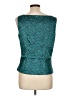T Tahari Teal Sleeveless Blouse Size L - photo 2