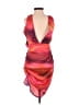 PrettyLittleThing 100% Polyester Tie-dye Red Cocktail Dress Size 0 - photo 2