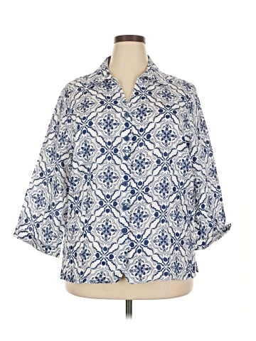 Susan Bristol 3/4 Sleeve Button-Down Shirt (view 1)