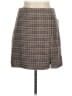 Old Navy 100% Polyester Plaid Brown Casual Skirt Size M - photo 1