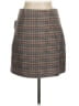 Old Navy 100% Polyester Plaid Brown Casual Skirt Size M - photo 2