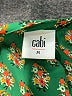 CAbi 100% Polyester Green Short Sleeve Blouse Size M - photo 4