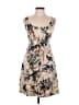 Beth Bowley Print Tan Cocktail Dress Size 6 - photo 1