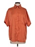 A New Day 100% Polyester Solid Orange Short Sleeve Blouse Size S - photo 1