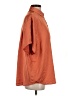A New Day 100% Polyester Solid Orange Short Sleeve Blouse Size S - photo 4