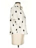Zara Hearts Ivory Short Sleeve Button-Down Shirt Size S - photo 4