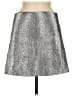H&M Metallic Silver Casual Skirt Size 8 - photo 1