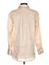 By Anthropologie 100% Polyester Metallic Ivory Long Sleeve Blouse Size XS - photo 2