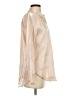 By Anthropologie 100% Polyester Metallic Ivory Long Sleeve Blouse Size XS - photo 4