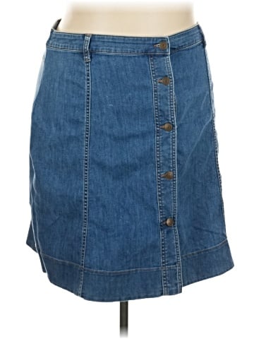 Chaps Denim Skirt (view 1)