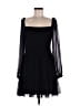 Wilfred Solid Black Cocktail Dress Size L - photo 1