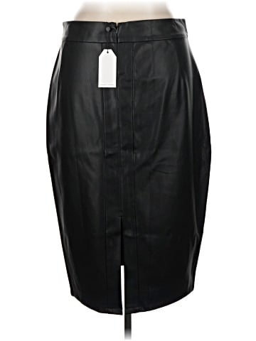 Universal Standard Faux Leather Skirt (view 2)