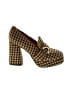 Nine West Houndstooth Brown Heels Size 7 1/2 - photo 1